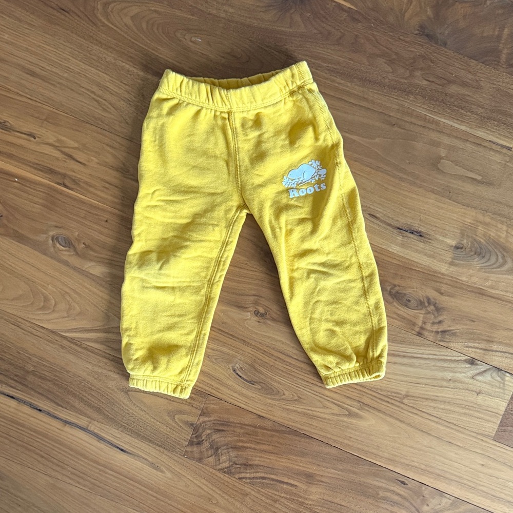 Roots Kids Bright Yellow Joggers